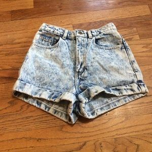 American Apparel Vintage Acid Wash Jean Shorts